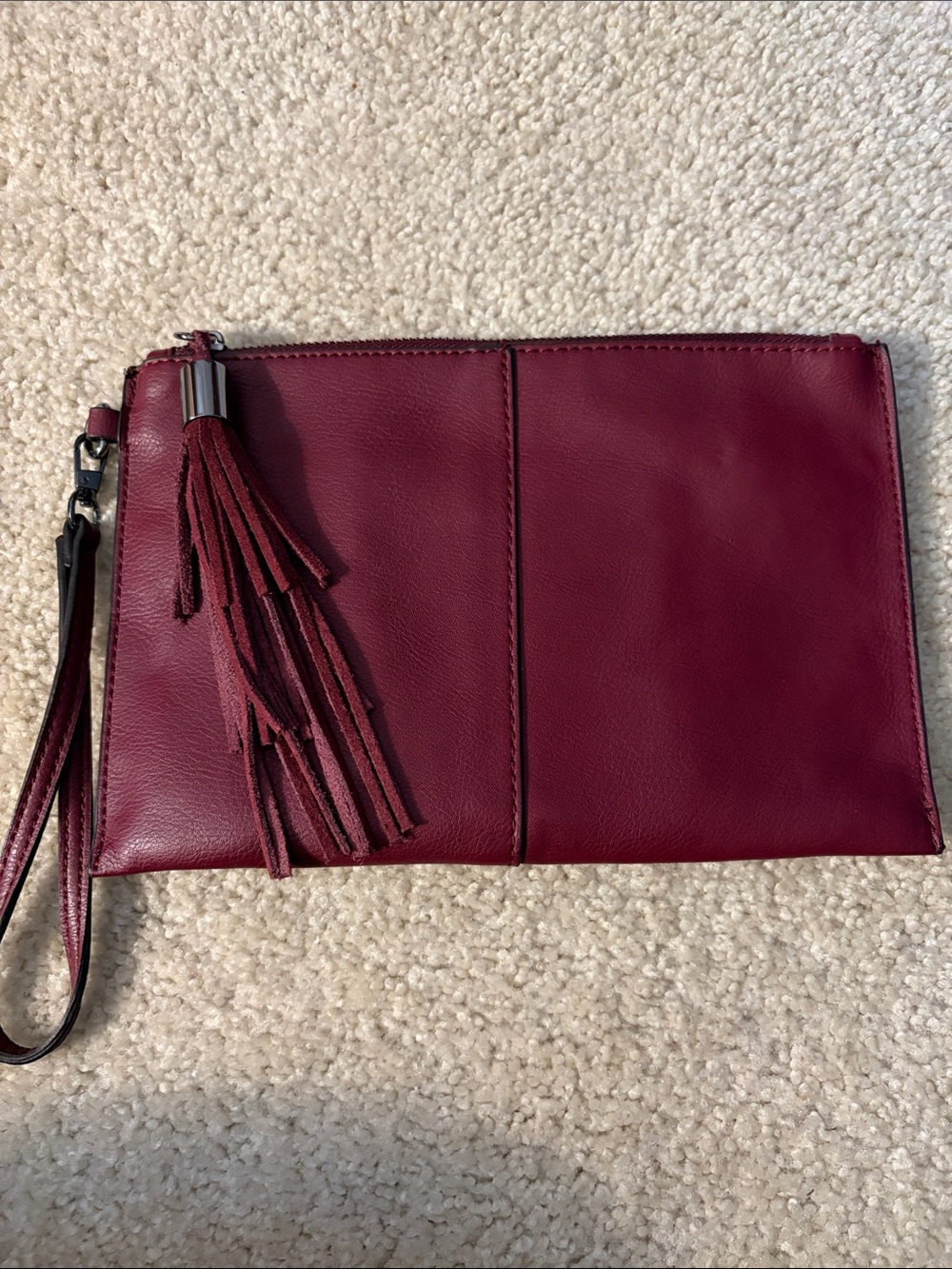 Inc International Concepts Womenโs Molyy Party Wristlet Clutch In Burgundy